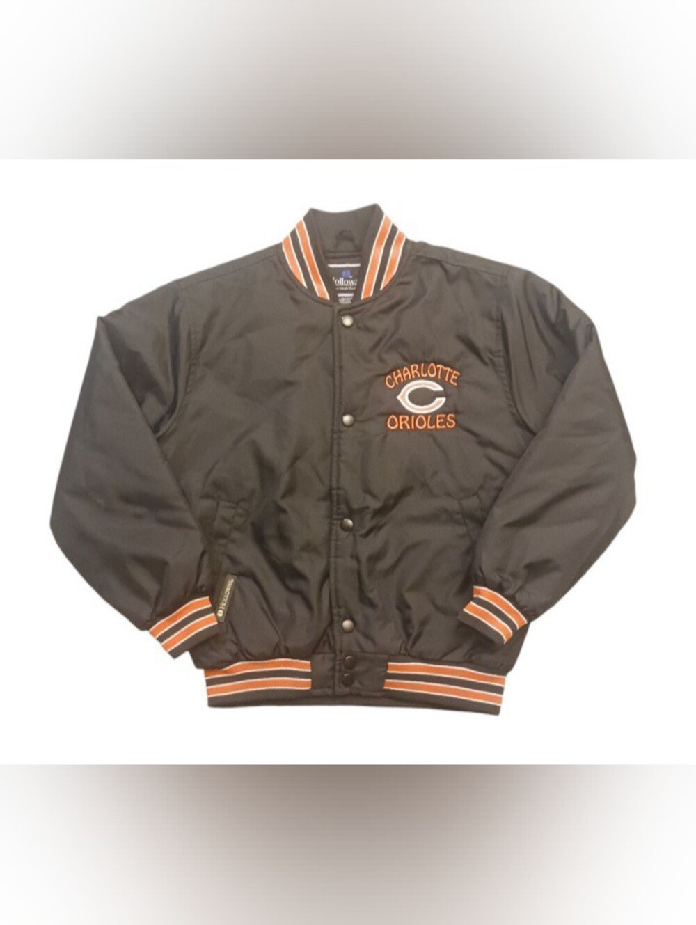 Vintage Kids Charlotte Orioles Varsity Bomber Jacket (YM)
